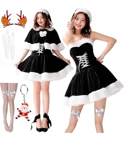 Amazon.co.jp: [JUNDOMECY] サンタ コスプレ レディース 可愛い